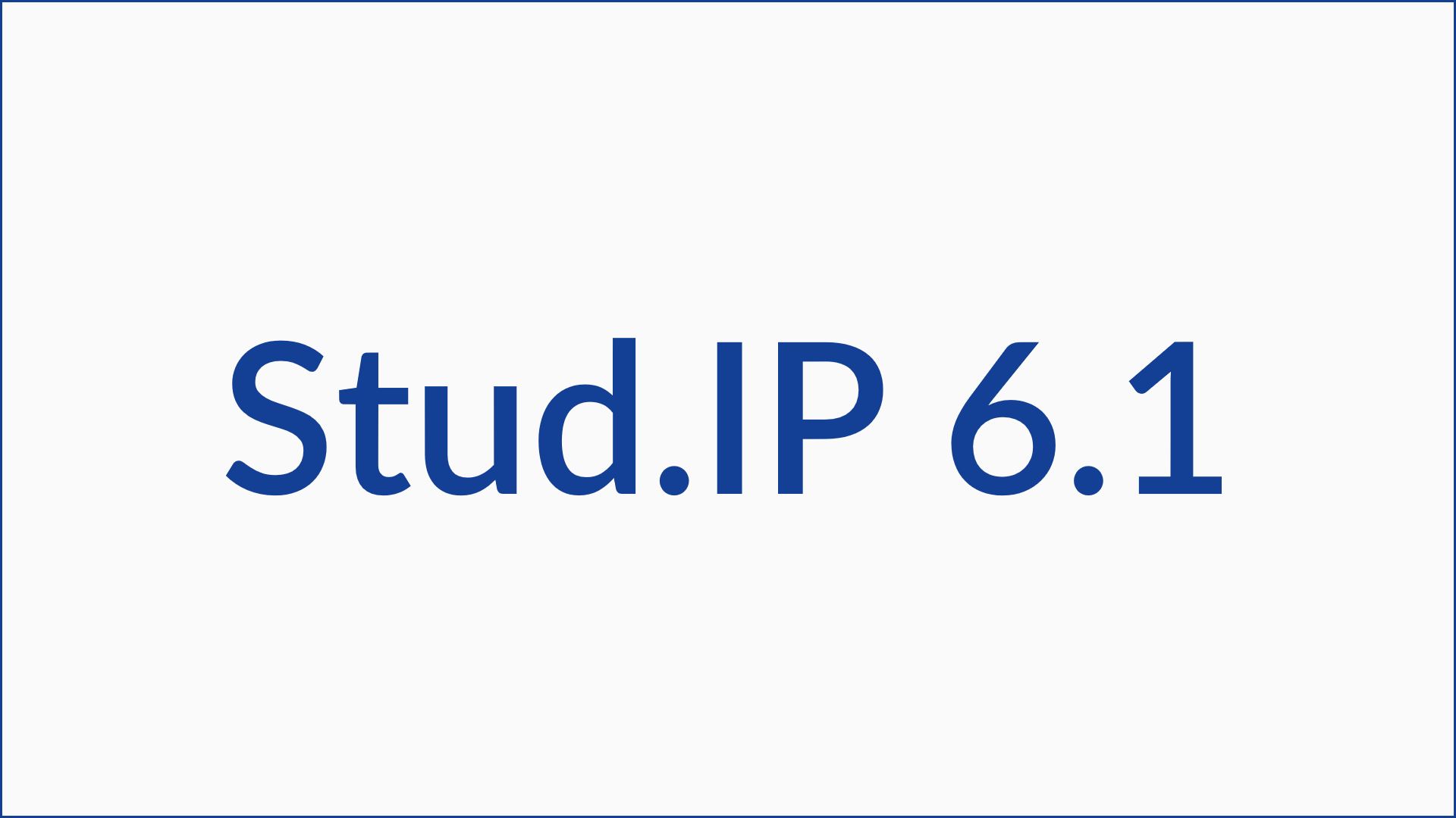 Stud.IP 6.1 - Stud.IP